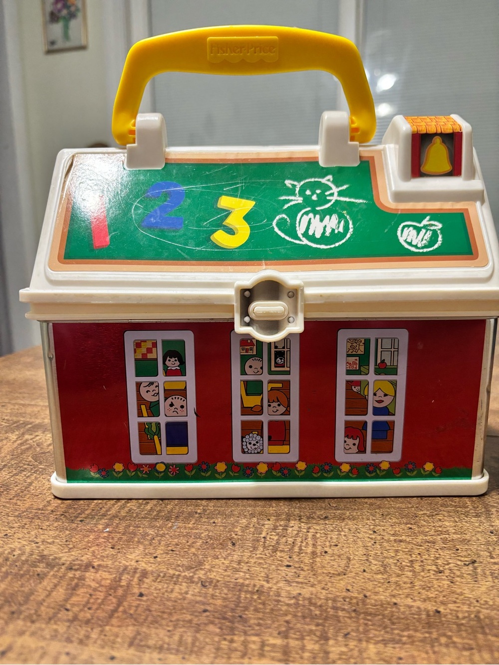 Fisher-Price Red, Yellow and White Chalkboard Playhouse Carrying Case
